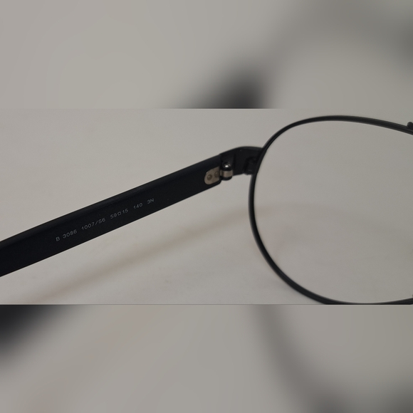 Burberry Men's Aviator Sunglasses Frames Only Pilot Black Metal B3086 59-15-140 - Picture 3 of 15